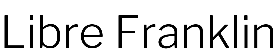 Libre Franklin Light Yazı tipi ücretsiz indir